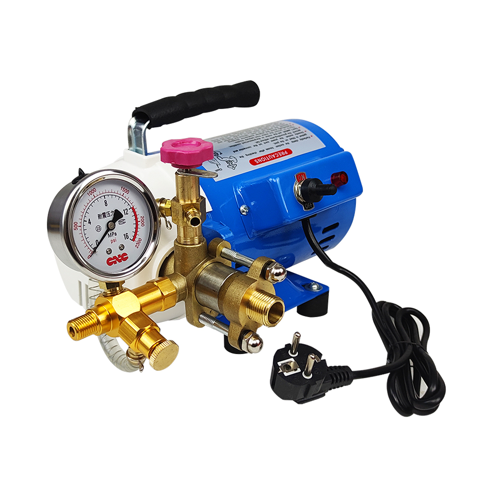 Electric Pressure Test Pump 150W–350W 25–100 Bar Clean Water Pipeline Testing Pump 220V