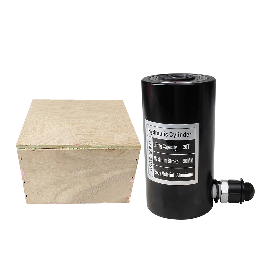 Single Acting Aluminum Hydraulic Cylinder Jack 10T–30T 50mm Stroke Lightweight Portable Lifting Ram