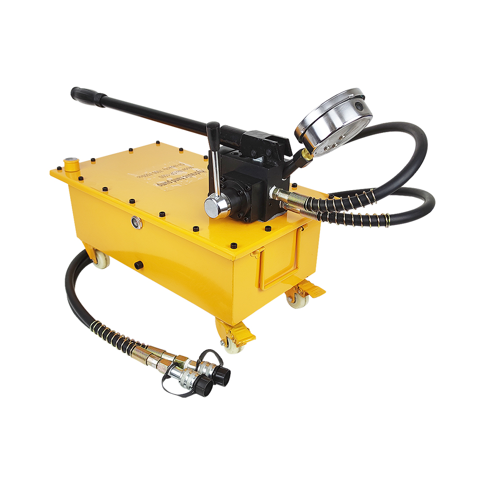 Double Acting Hand Operated Hydraulic Pump 700 Bar High Pressure Manual Pump 7L–21L Large Tank