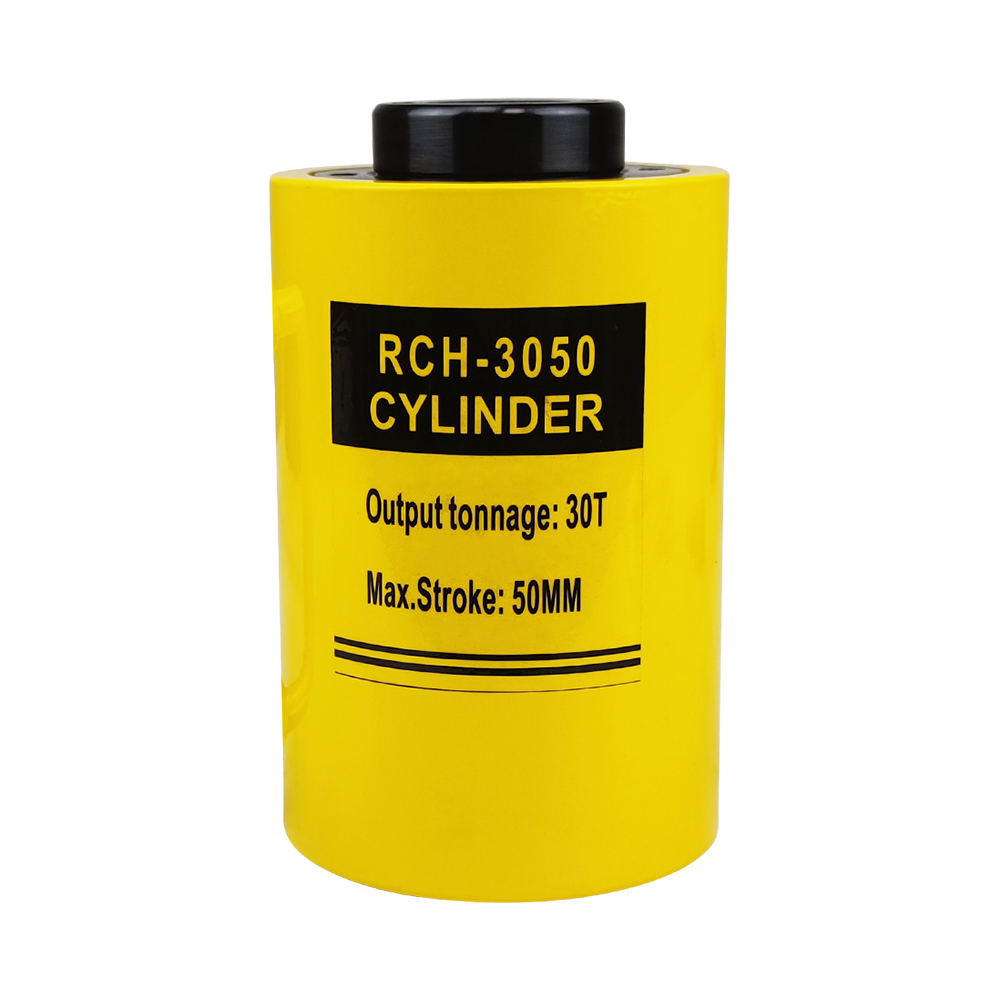 Hollow Plunger Single Acting Hydraulic Cylinder Jack 20T–60T 50mm Stroke Steel Body