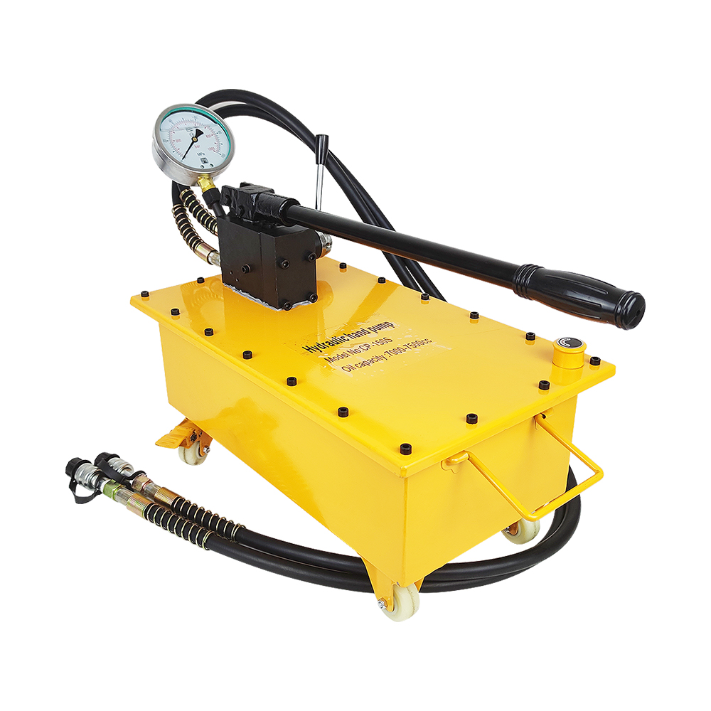 Double Acting Hand Operated Hydraulic Pump 700 Bar High Pressure Manual Pump 7L–21L Large Tank