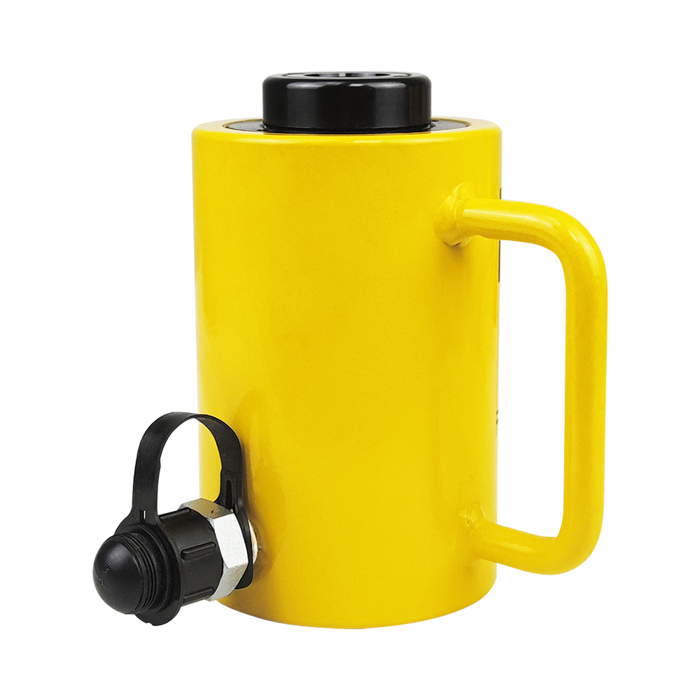 Hollow Plunger Single Acting Hydraulic Cylinder Jack 20T–60T 50mm Stroke Steel Body
