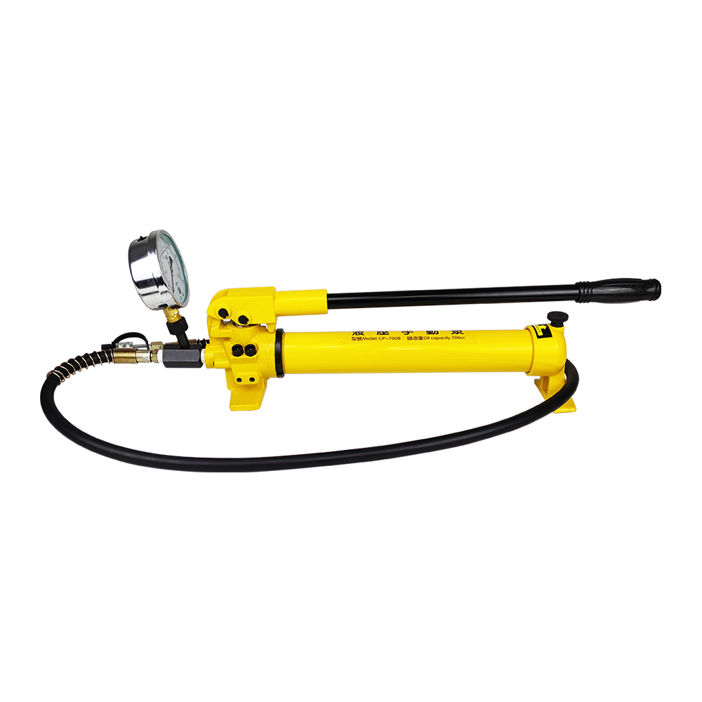 Hand Operated Manual Hydraulic Pump 700 Bar Dual Stage High Pressure 700–2700cc Single Acting