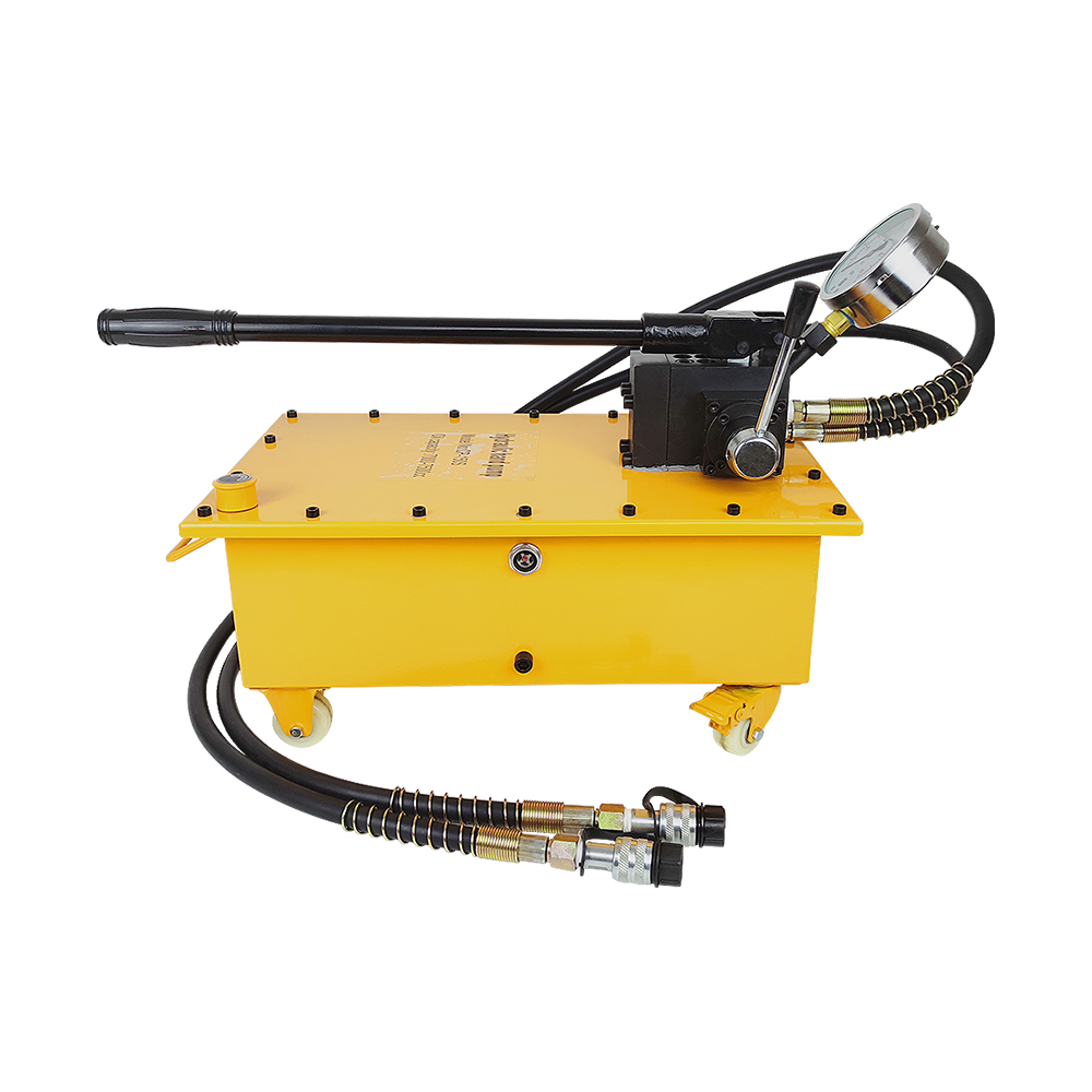 Double Acting Hand Operated Hydraulic Pump 700 Bar High Pressure Manual Pump 7L–21L Large Tank