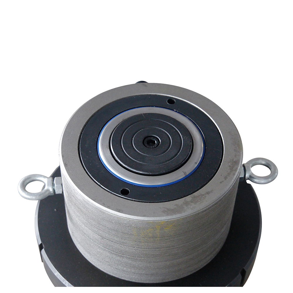 50T–100T 200mm Stroke Double Acting Hydraulic Cylinder Jack Lock Nut Heavy Duty Lifting Ram