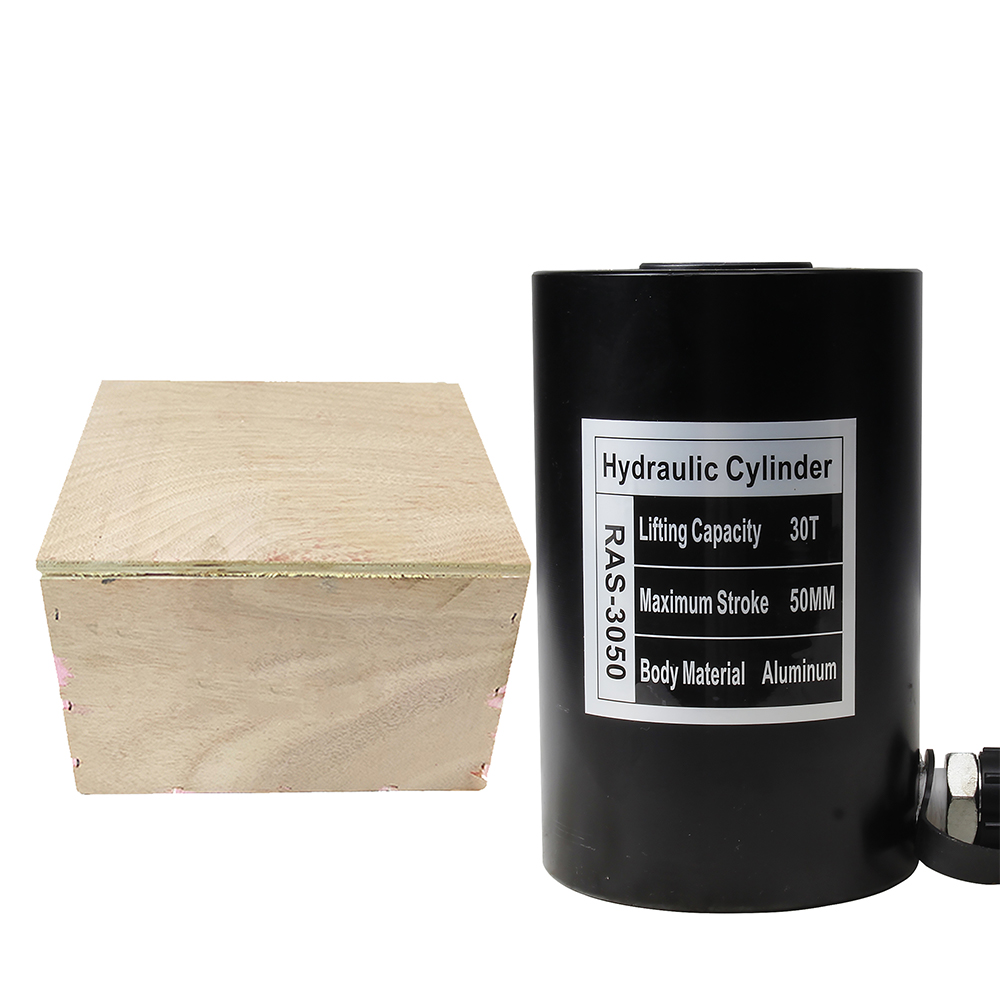 Single Acting Aluminum Hydraulic Cylinder Jack 10T–30T 50mm Stroke Lightweight Portable Lifting Ram