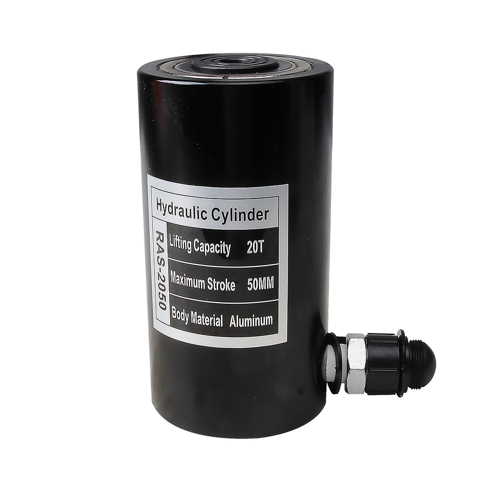Single Acting Aluminum Hydraulic Cylinder Jack 10T–30T 50mm Stroke Lightweight Portable Lifting Ram