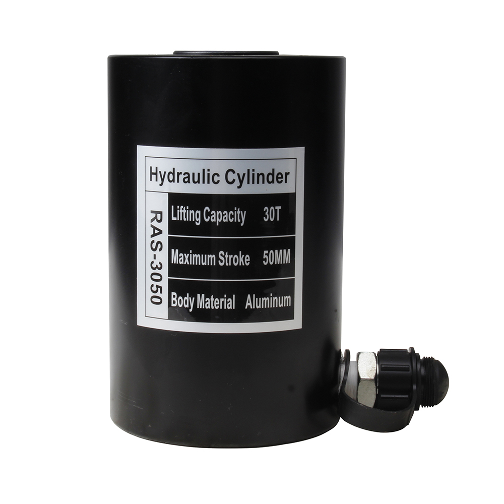 Single Acting Aluminum Hydraulic Cylinder Jack 10T–30T 50mm Stroke Lightweight Portable Lifting Ram